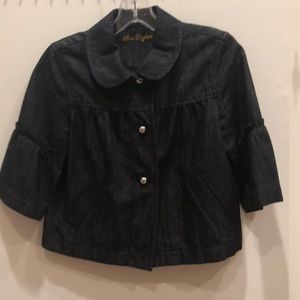 Denim swing jacket